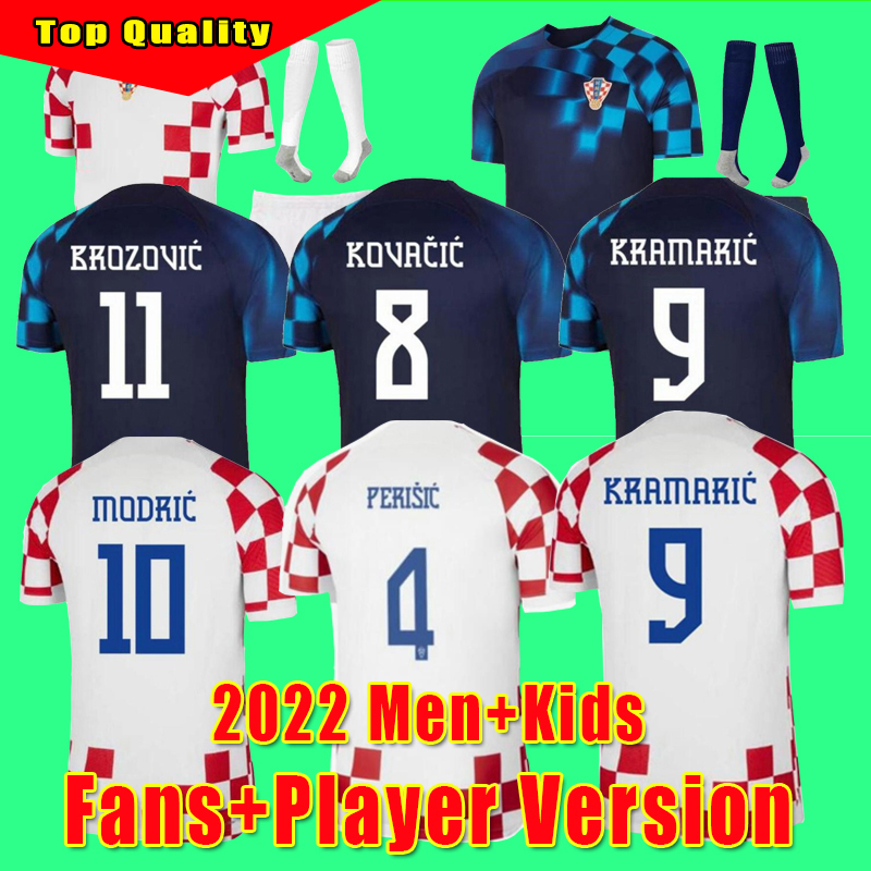 

2022 Croacia soccer jerseys t shirt MANDZUKIC MODRIC PERISIC KALINIC football shirt 22 23 Croazia RAKITIC CrOaTiA KOVACIC Men kids kit uniforms, 22-23 home