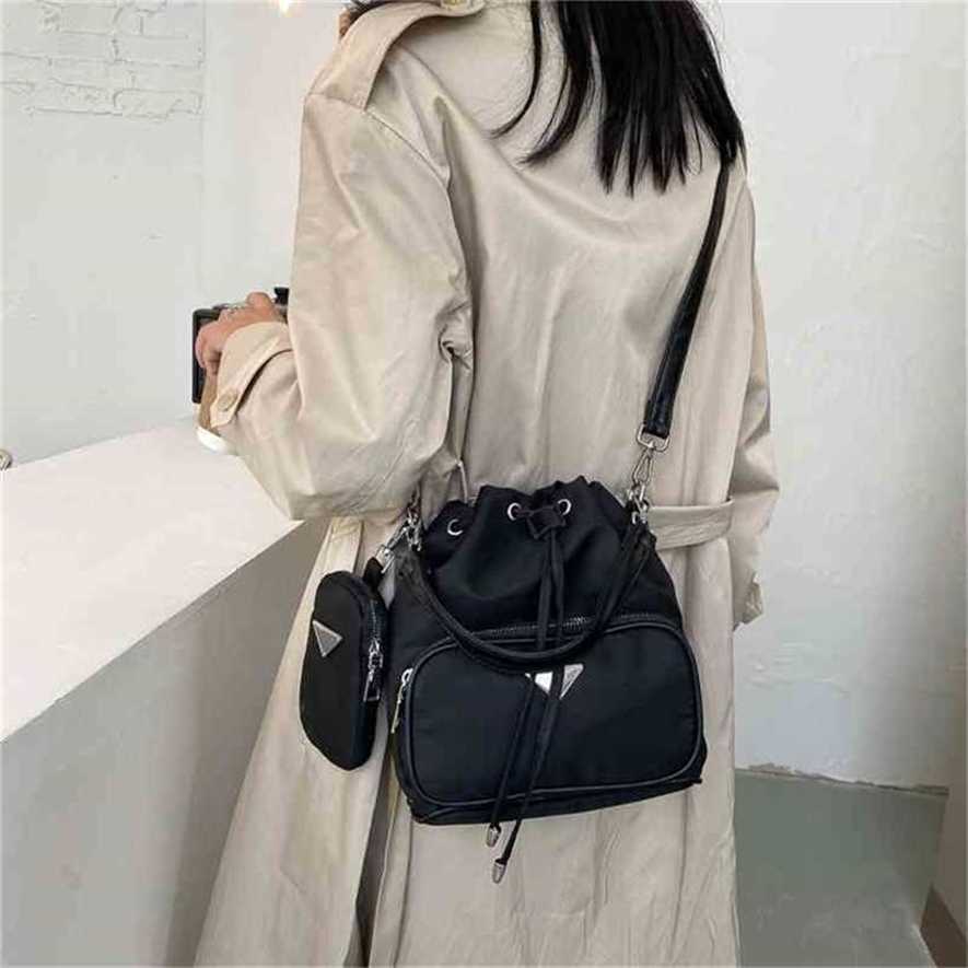 

28% OFF Handbag High quality 2023 new bag trend and back nylon cloth backpack with bucket fashionable personality simple small, White12