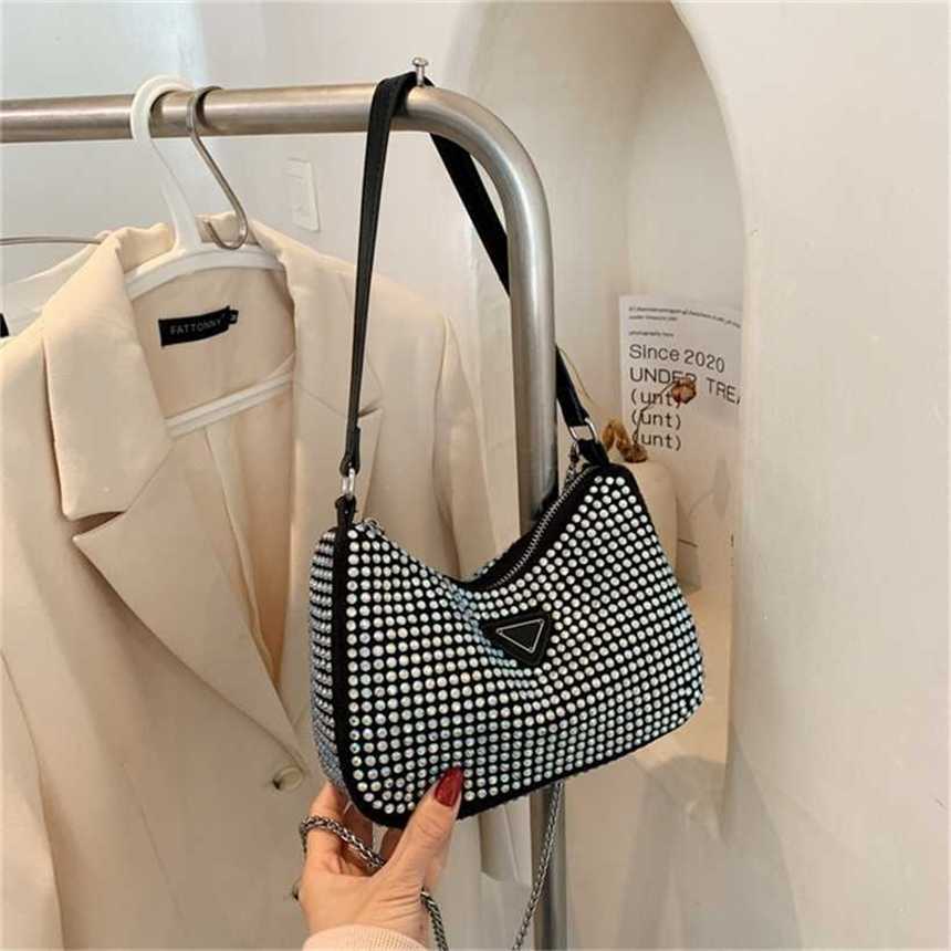 

24% OFF Handbag High quality 2023 new bag Korean version shoulder diagonal span bright drill underarm leisure chain women's dumpling mobile phone, Black6