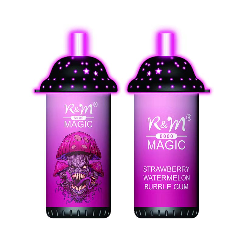 

Latest Disposable E Cigarettes Original R&M Magic 8000Puffs 650mAh Rechargeable battery with type-c port Mesh Coil Vape Pen Disposables Vapes Puff 8000