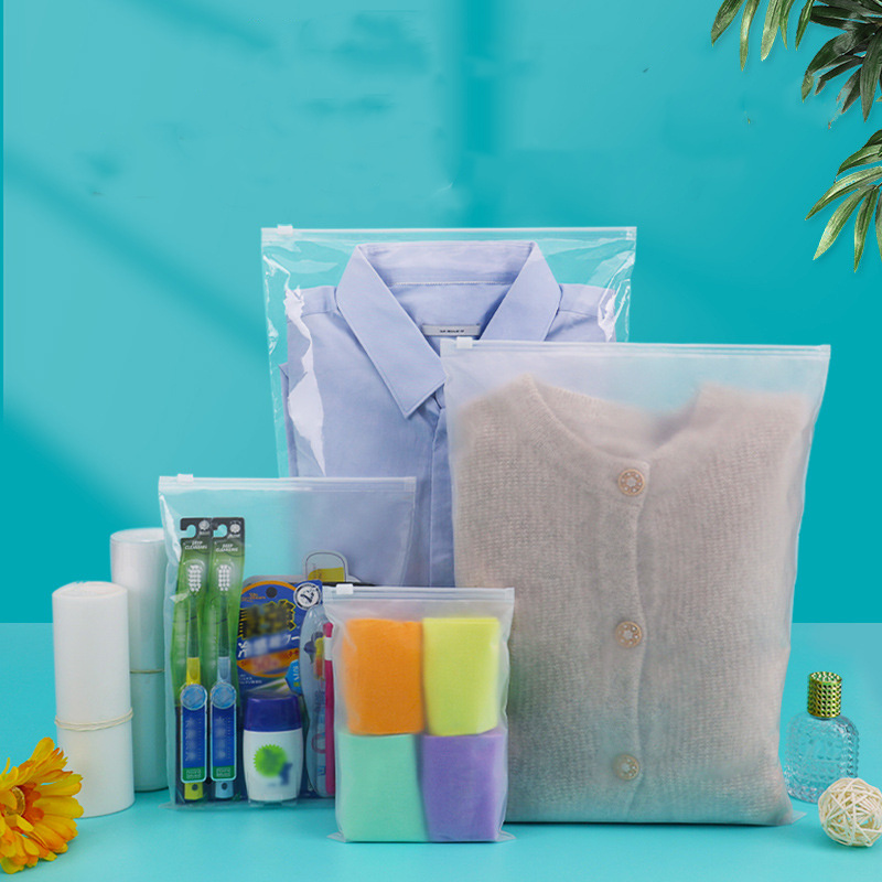 

Frosted Zipper Poly Bags Clothes Packaging Bags for Shipping Plastic Apparel Bag for Packaging T-Shirt Shirt Document Storage Bag