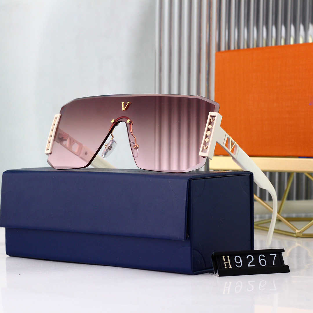 

Frameless Designer sunglasses Man Woman stoggles Traveling Sunglass Classic Lady Mirrors coolwinks Beach Composite Metal with box