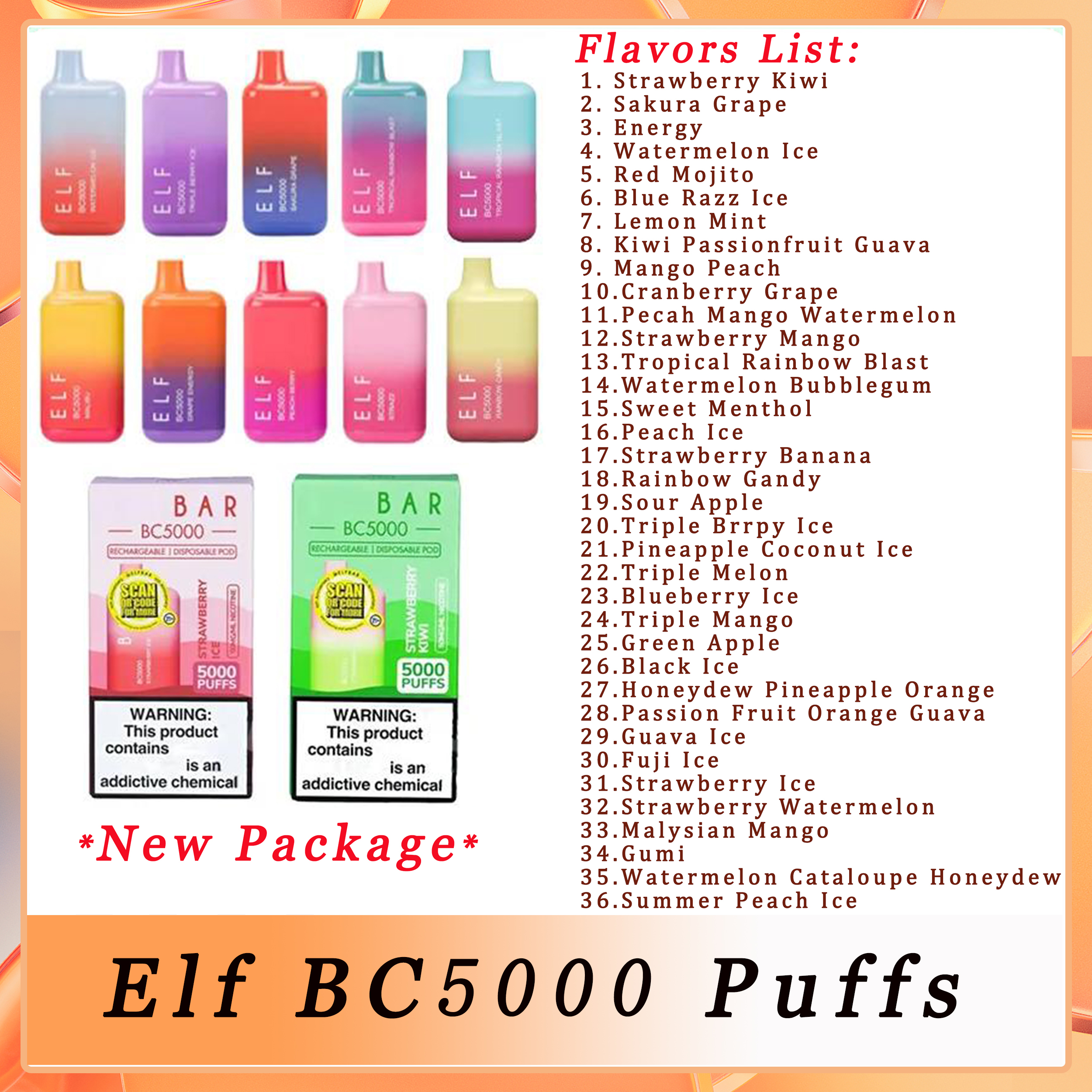 

Elf BC5000 Disposable E cigarettes Puffs 5000 Vape Pen 13ml Dual Mesh Coil Cartridge Pods 650mAh Rechargeable Battery Vs Lost Marry Bar 36 Flavors Fast Send