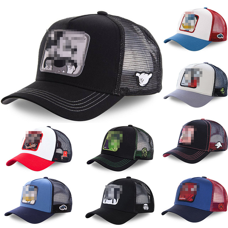 

Summer Unisex Hip Hop Embroidered Animal Men Baseball Caps Women Breathable Mesh Snapback Hats Men's Trucker Hats Cap, 15