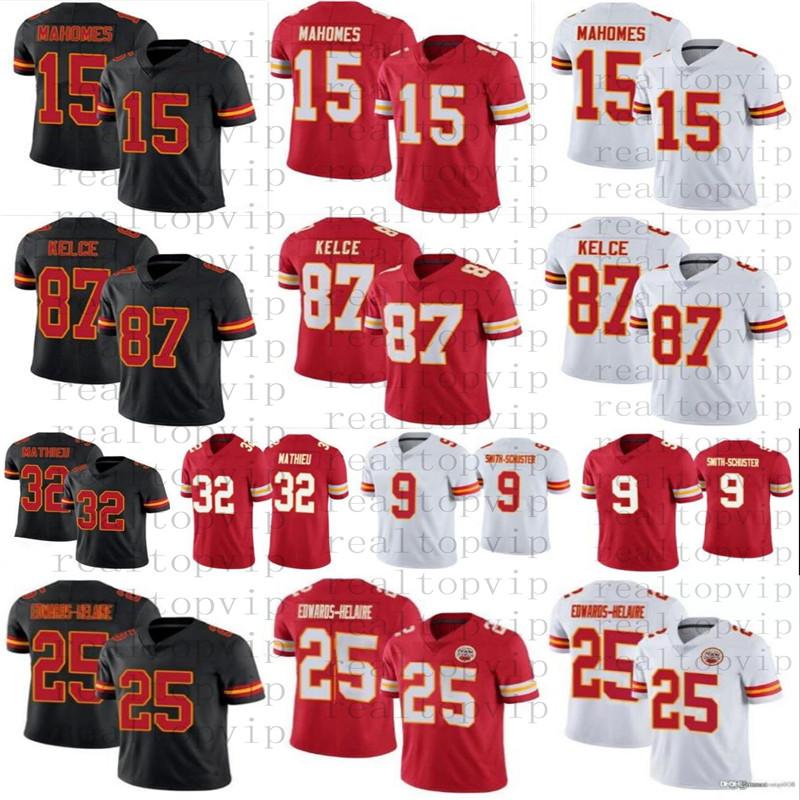

new coming 9 JuJu Smith-Schuster Football jersey 15 Patrick Mahomes MENS WOMENS YOUTH 87 Travis Kelce Jerseys 25 Chiefes Clyde Edwards-Helai, As