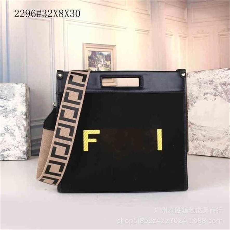 

28% OFF Handbag High quality 2023 new bag trend Double color embroidered canvas hand large shopping, White6