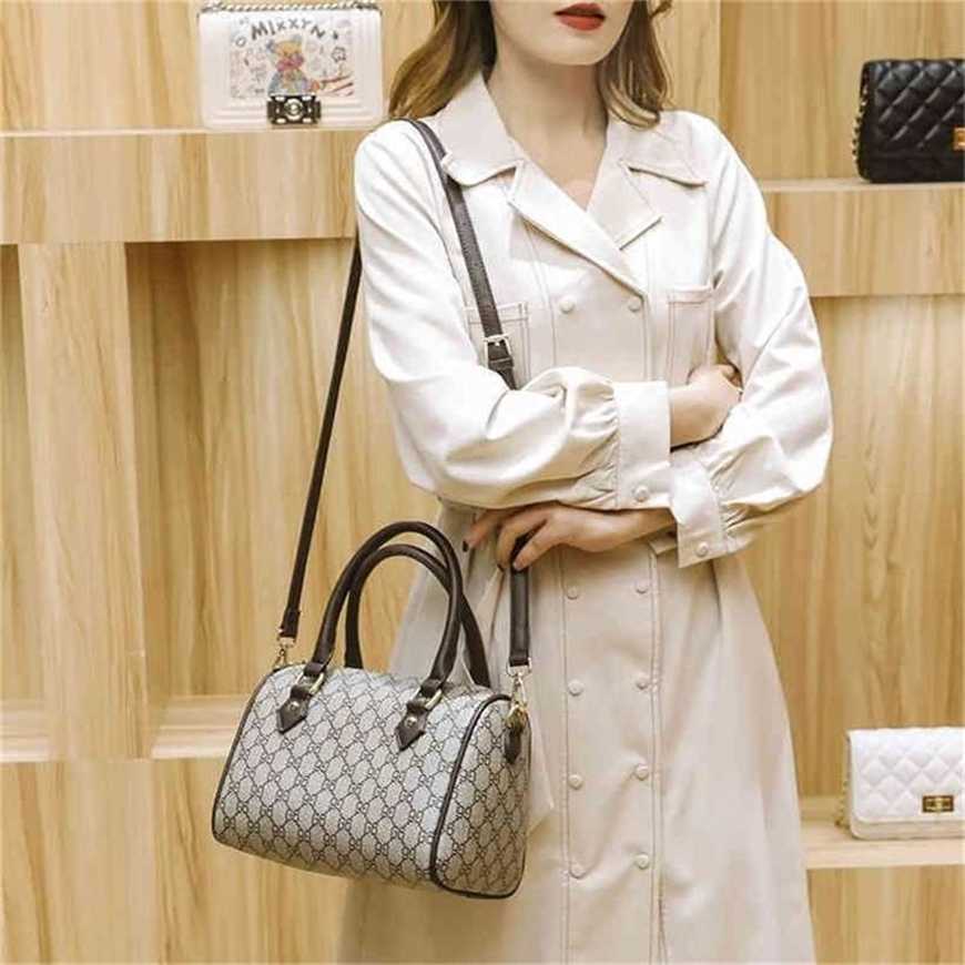 

26% OFF Handbag High quality 2023 new bag trend printed hand classic elegant, Brown5