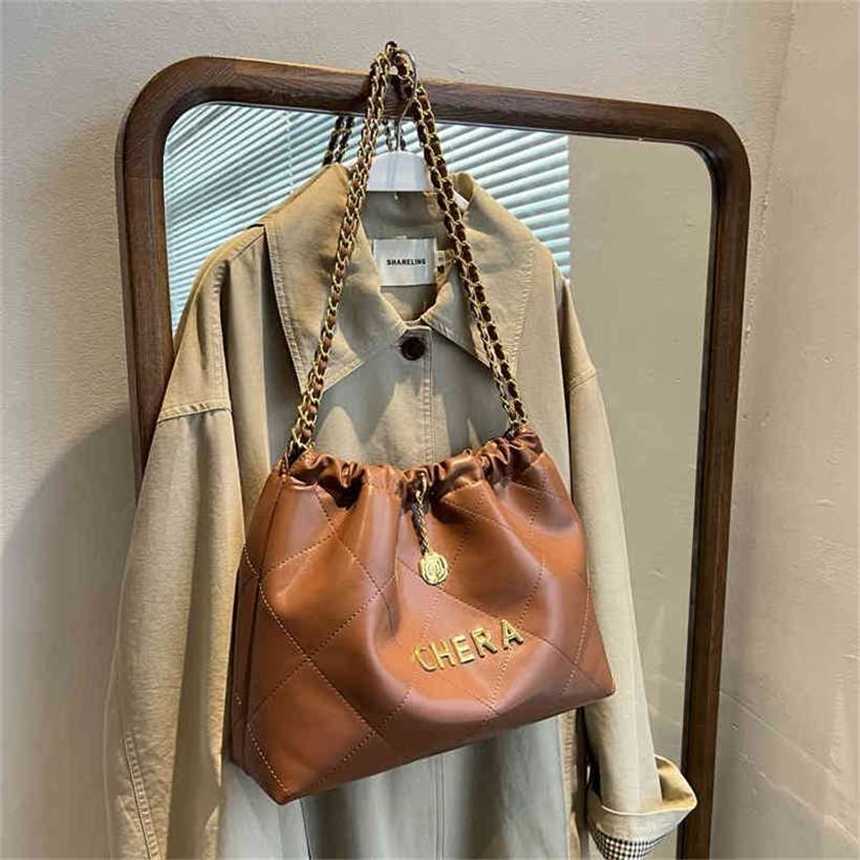 

24% OFF Handbag High quality 2023 new bag Women's Hot Lingge Large Letter Handheld, Black3