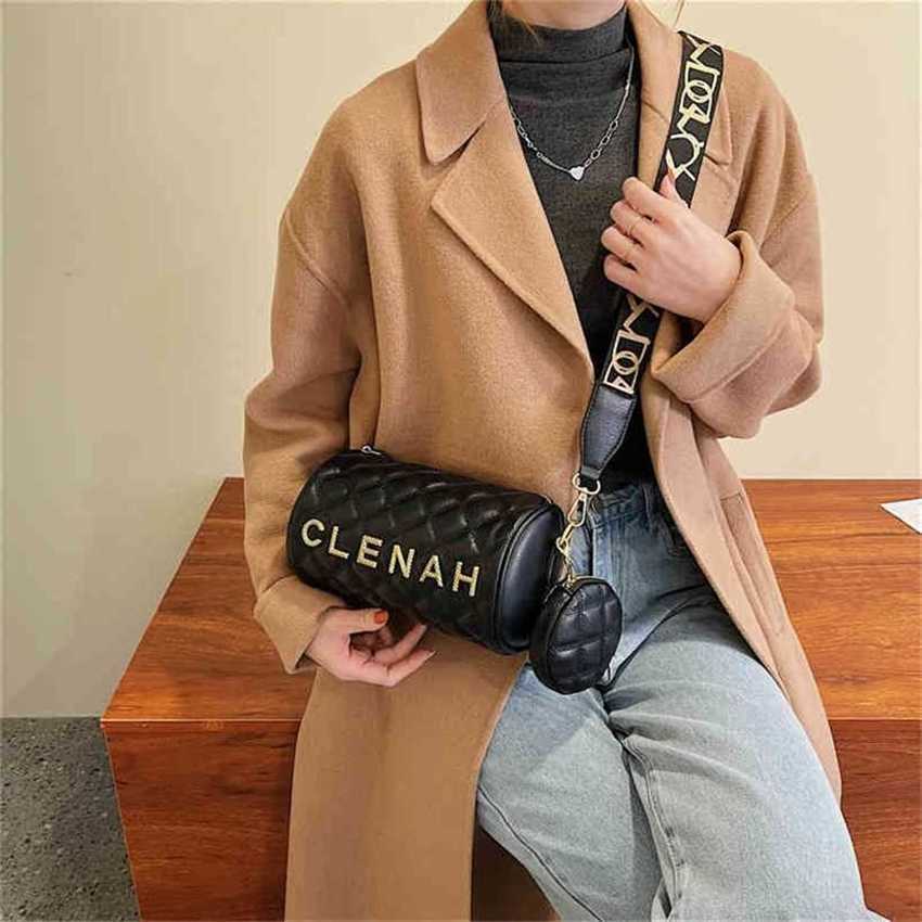 

22% OFF Handbag High quality 2023 new bag Women's Hot Lingge cylinder Korean version fashionable embroidered thread pillow, White7