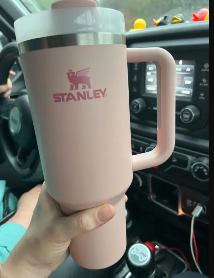 

Pink Stanley Cups 2023 NEW 40oz Mug Tumbler With Handle Insulated Tumblers Lids Straw Stainless Steel Coffee Termos Cup With logo, Multi-color