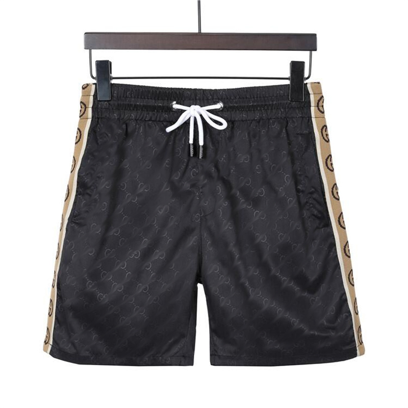 

Mens Shorts Summer Designers Casual Sports 2021 Fashion Quick Drying Men Beach Pants Black and White Asian Size M-3XL#22