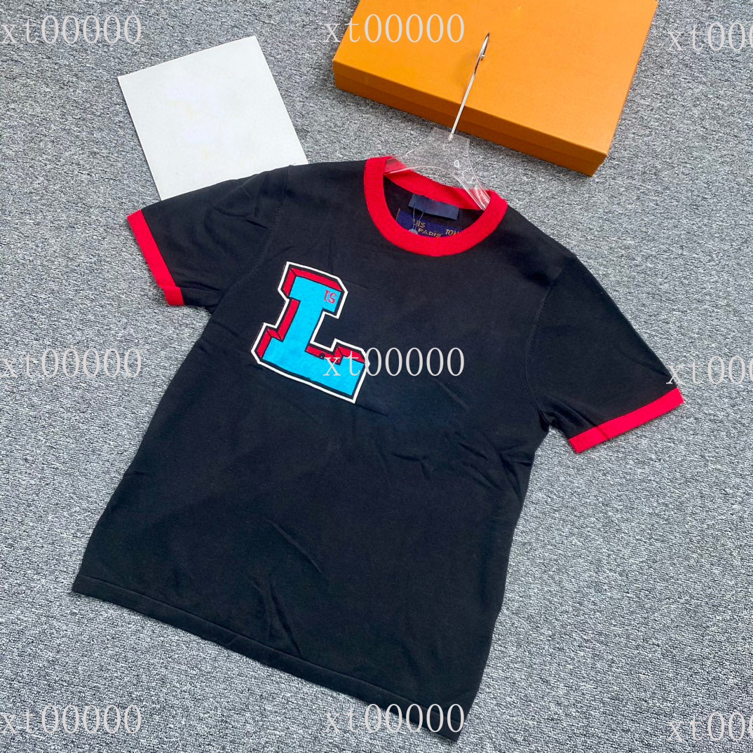 

23SS Designer Letter Printed T Shirts Tee Sweatshirt Fashion High Street Short Sleeves Summer Casual T-Shirt Breathable Men Women Crew Neck Tees Dresses for Wome 098, Black