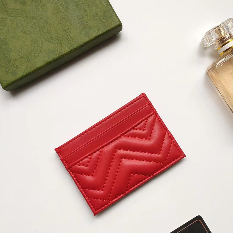 

Fashion Designer Marmont Wallets Card Holders for unisex Women Men Credit Card Bags Popular Real Leather, Pink