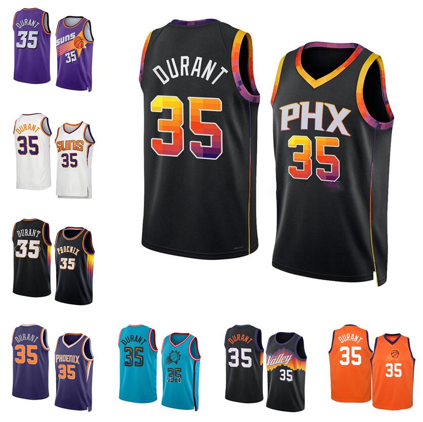 

Suns Kevin Durant Basketball jerseys 1 Booker 2022 2023 season city versions black blue white Men Women Youth jersey, With logo