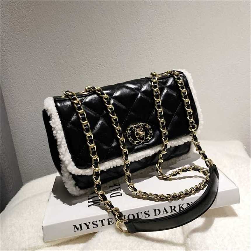 

24% OFF Handbag High quality 2023 new bag Small female niche Lingge chain messenger texture shoulder, White7