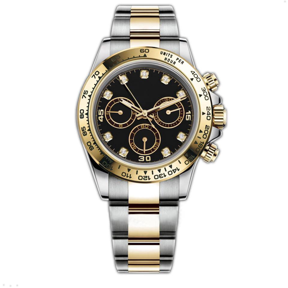 wristwatches Men's automatic mechanical watch designer 904L 40MM all stainless steel ceramic watch folding buckle waterproof super bright sapph