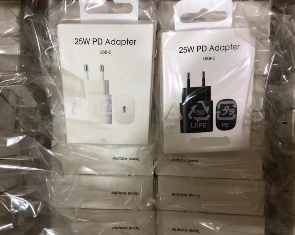 

UL EU Pulg type c wall Charger USB C for Samsung PD 25W Chargers Galaxy S20/S20 Ultra/ Note10/Note 10 Plus TA800