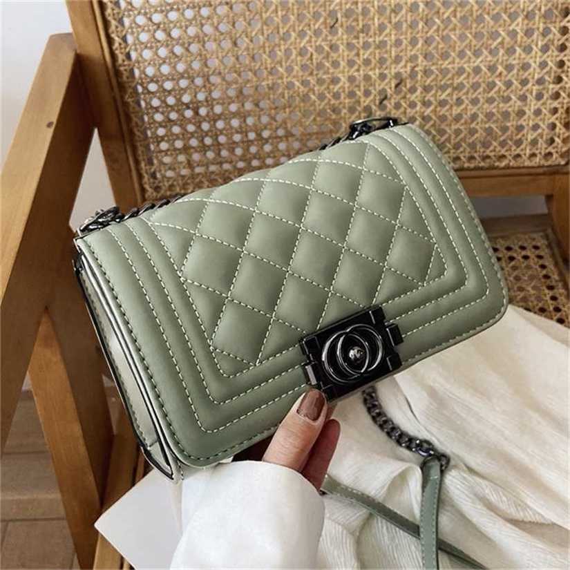 

10% OFF Handbag High quality 2023 new bag Solid Lingge women's chain shoulder simple and messenger, White7