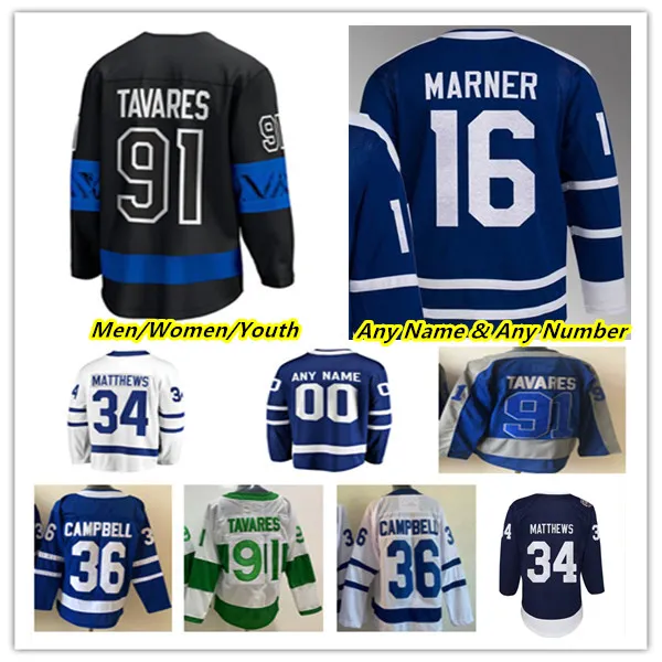 

CUSTOM 2023 Reverse Retro Hockey Jerseys Auston Matthews Mitchell Marner John Tavares William Nylander Morgan Rielly Campbell Michael Buntin, Man blue