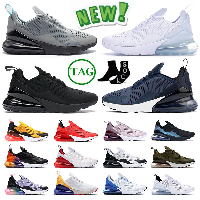 

max 270 Running Shoes Dusty Cactus Authentic 270s Triple Black White 27C Sneakers air Navy Blue Men hoka Be true Grape Women Trainers Volt Orange Barely Rose Size 36-45, A46 volt orange 40-45