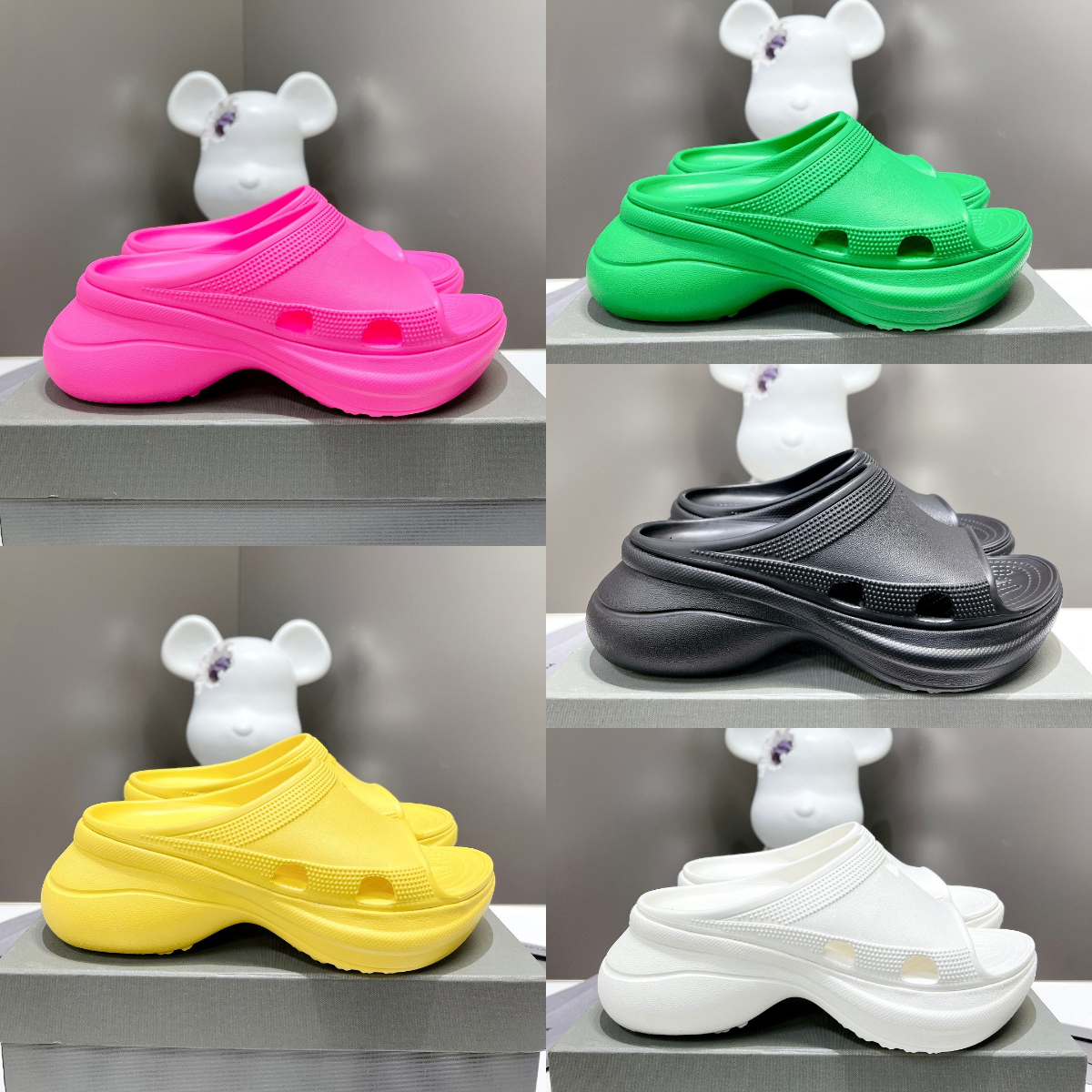 

Designer Croc Sandal Designer Rubber Slipper Pool Women Platform Foam Sandals Flat Heel Multicolor Fashion Summer Outdoor Flip Flops Thick Sole, Color 4