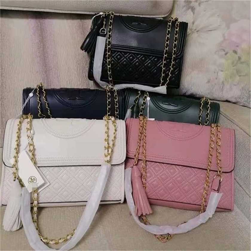 

32% OFF Handbag High quality 2023 new bag Tassel Lattice Embroidered shoulder, Red9