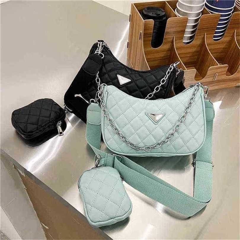 

36% OFF Handbag High quality 2023 new bag Street female shoulder messenger red embroidered line small square, Purple8