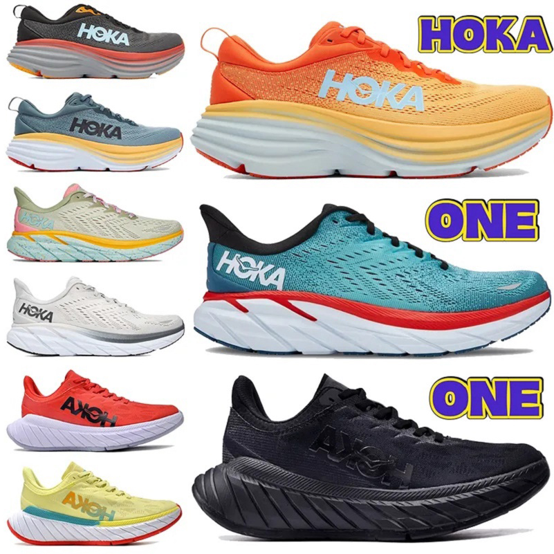 

Goodquality HOKA ONE ONE Clifton 8 Running shoes Carbon X2 Women Men Bondi 8 Athletic Shoe Shock Absorbing Road Fashion Mens Womens Sneakers highway climbing, Color#24