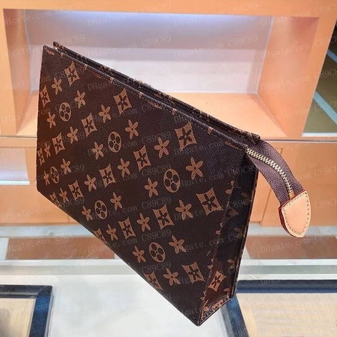 

Womens Cosmetic Bags Hag / old flower / rectangular Hand bag Women Travel Makeup Bag New Designer Men Wash Bag Cosmetic Bags Pouch With Original Dust Bag C89C89, 26x5x20cm