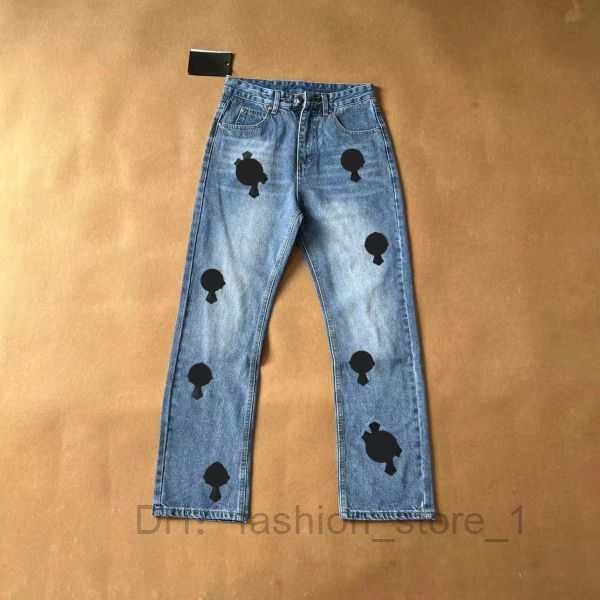 

Jeans Cross-skin Washed Jean Chromeheart with High Waist Lovers Chromees Loose Rework Process Chrome 13 475n 1 EU3I