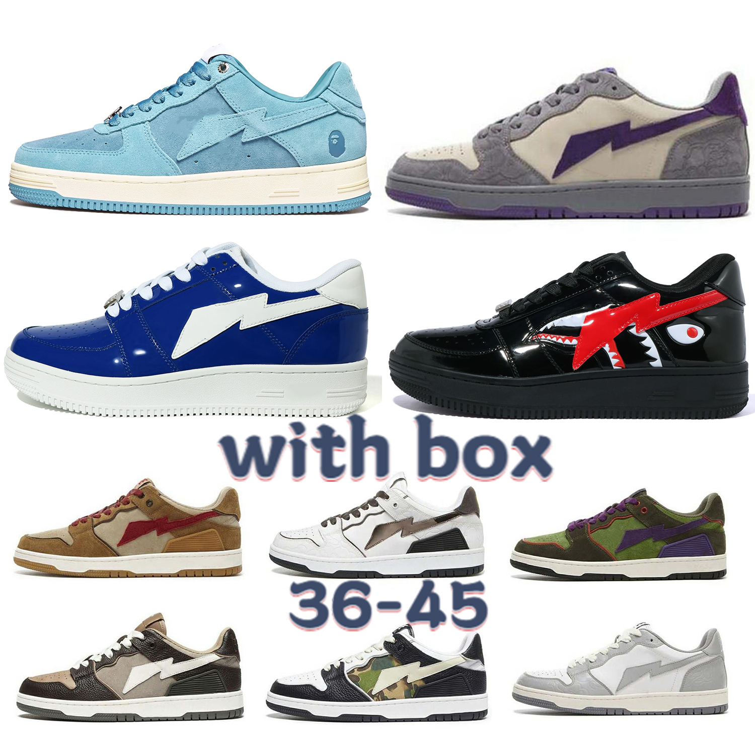 

bapesta sk8s sta running shoes sneakers M1 Black fashion designer pink patent leather arrow black white combo multicolor casual shoes pastel pack abc camouflage