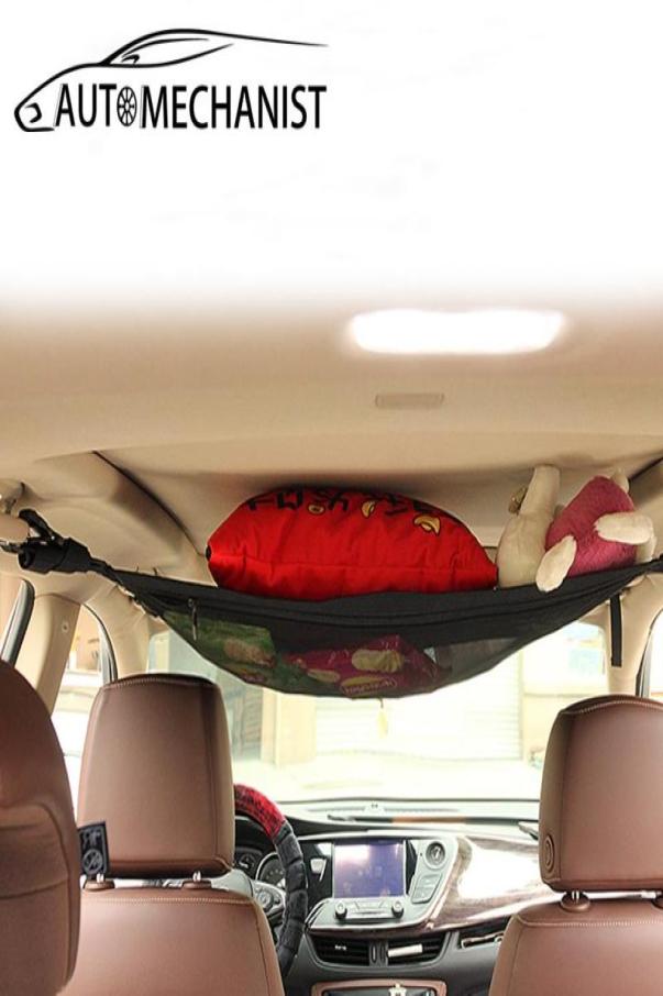 

Car Organizer Portable Ceiling Storage Net Pocket Auto Roof Interior Accessories High Capacity Bag6445314