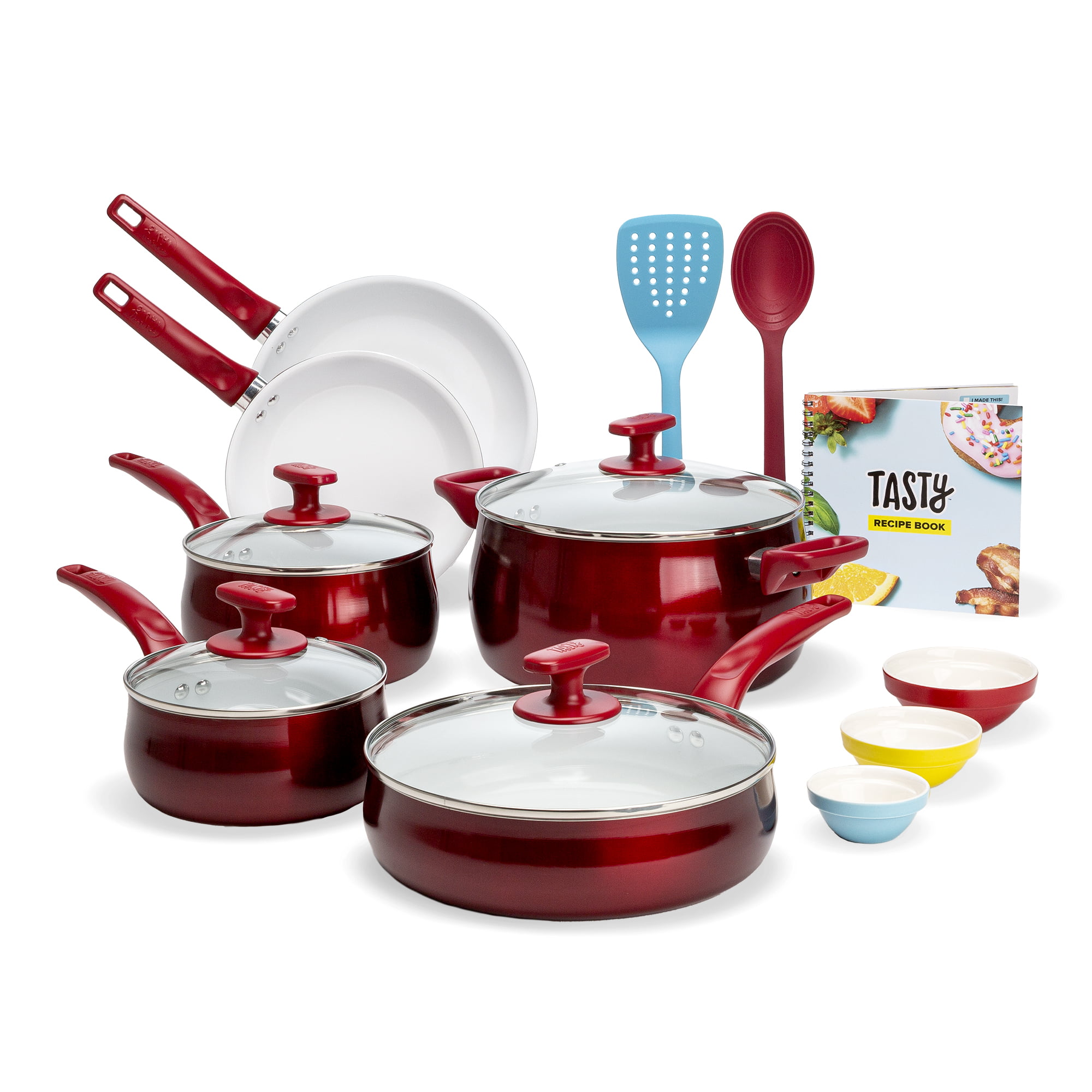 

Tasty Ceramic Titanium-Reinforced Cookware Set 16 Piece