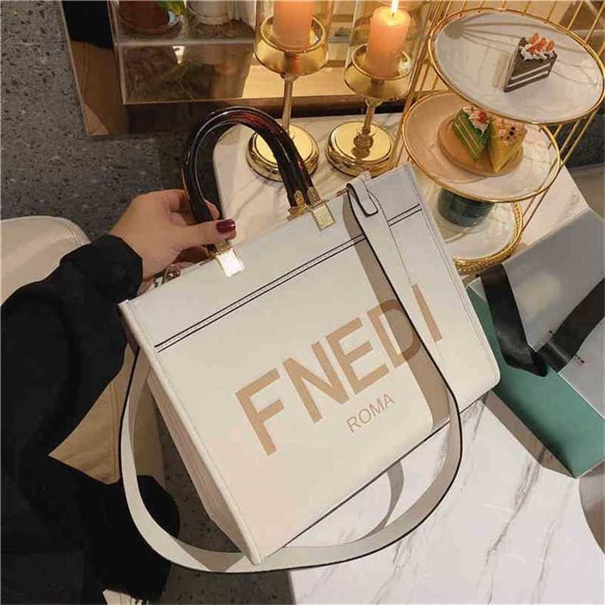 

22% OFF Handbag High quality 2023 new bag Women's Hot Wang Hong Lin Shanshan same letter large and, Nini-3041 brown