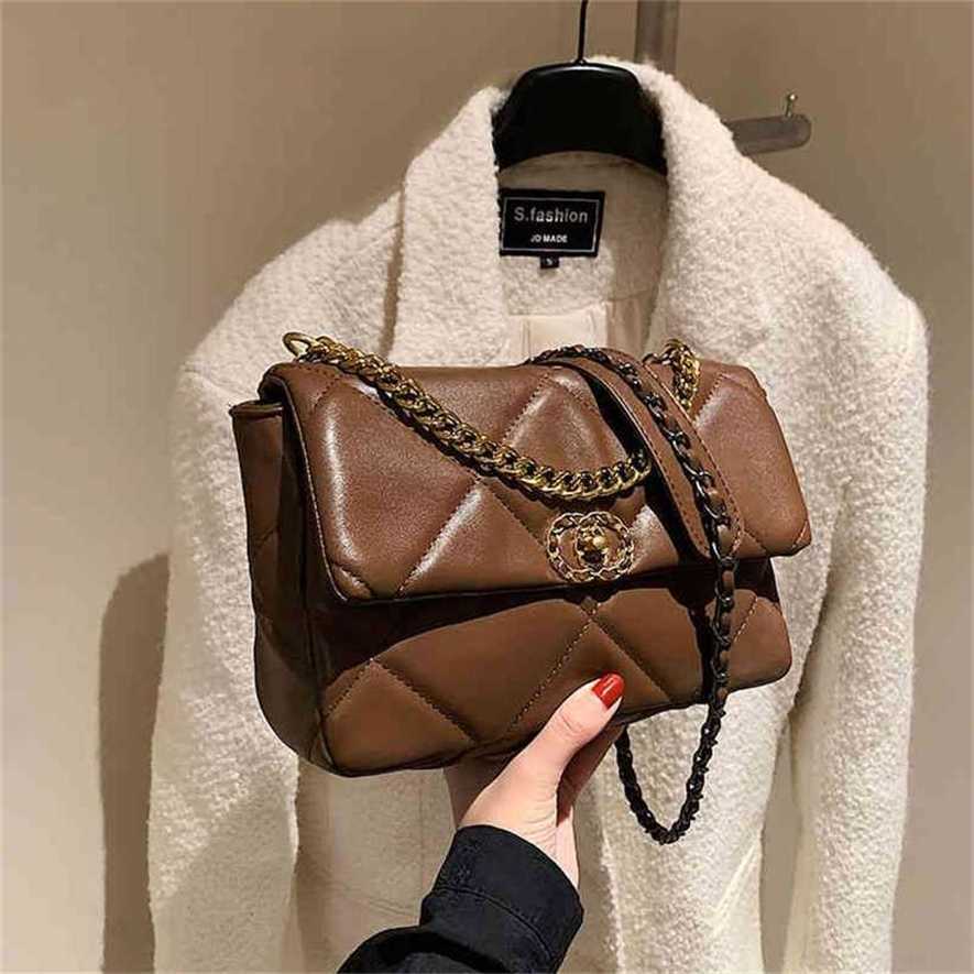 

28% OFF Handbag High quality 2023 new bag Women's Hot simple rhombus embroidered square fashionable and, White5