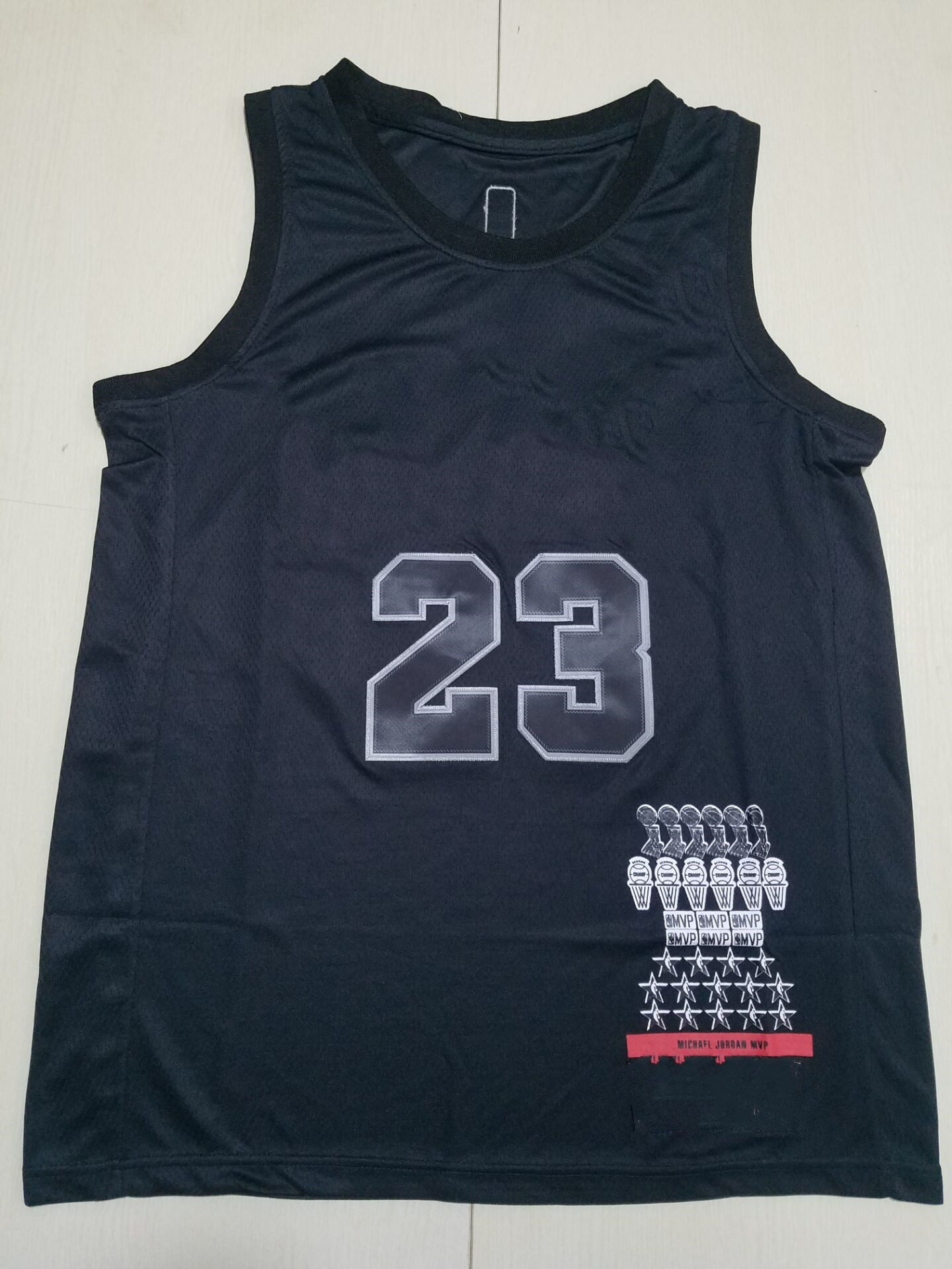

23 MVP Jersey Black Jerseys Basketball Men Stitched Jersey S-XXL Mix Match Order
