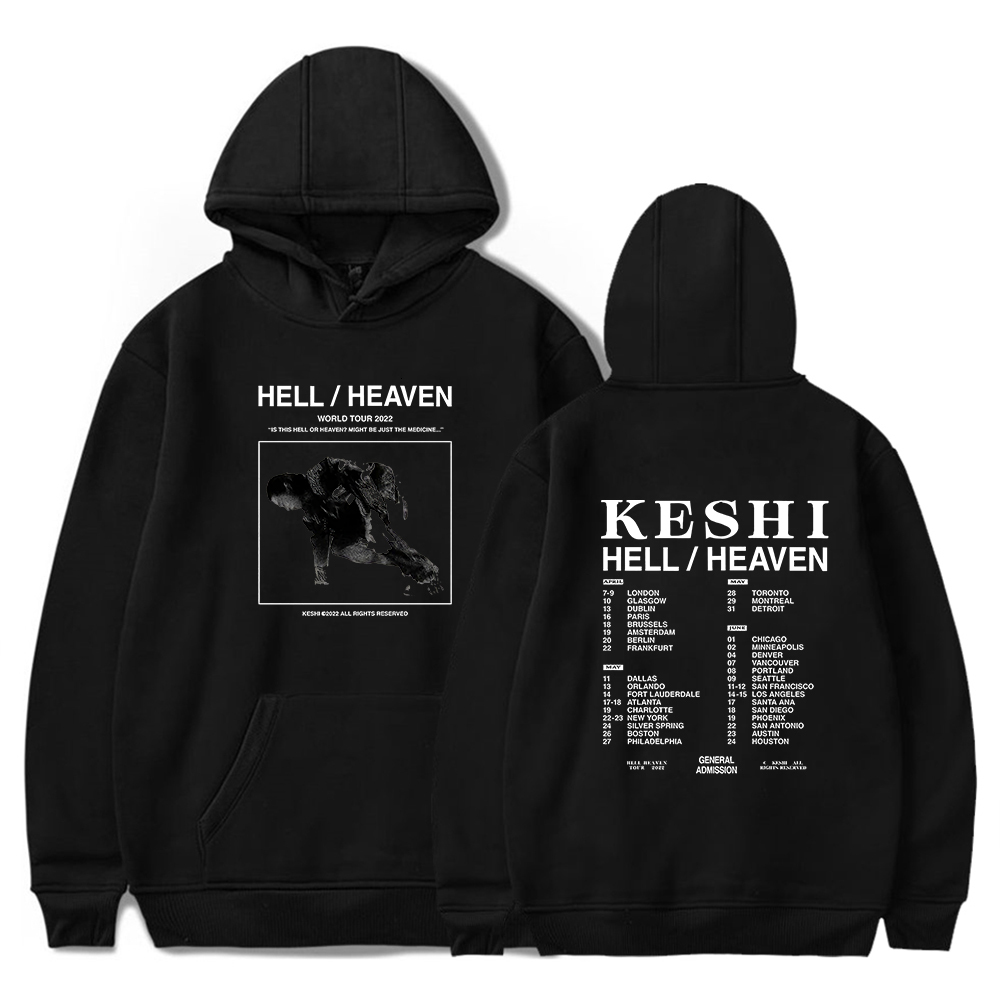

Mens Hoodies Sweatshirts Keshi The HellHeaven Tour Merch Hoodie Pullover World 230209, Navy