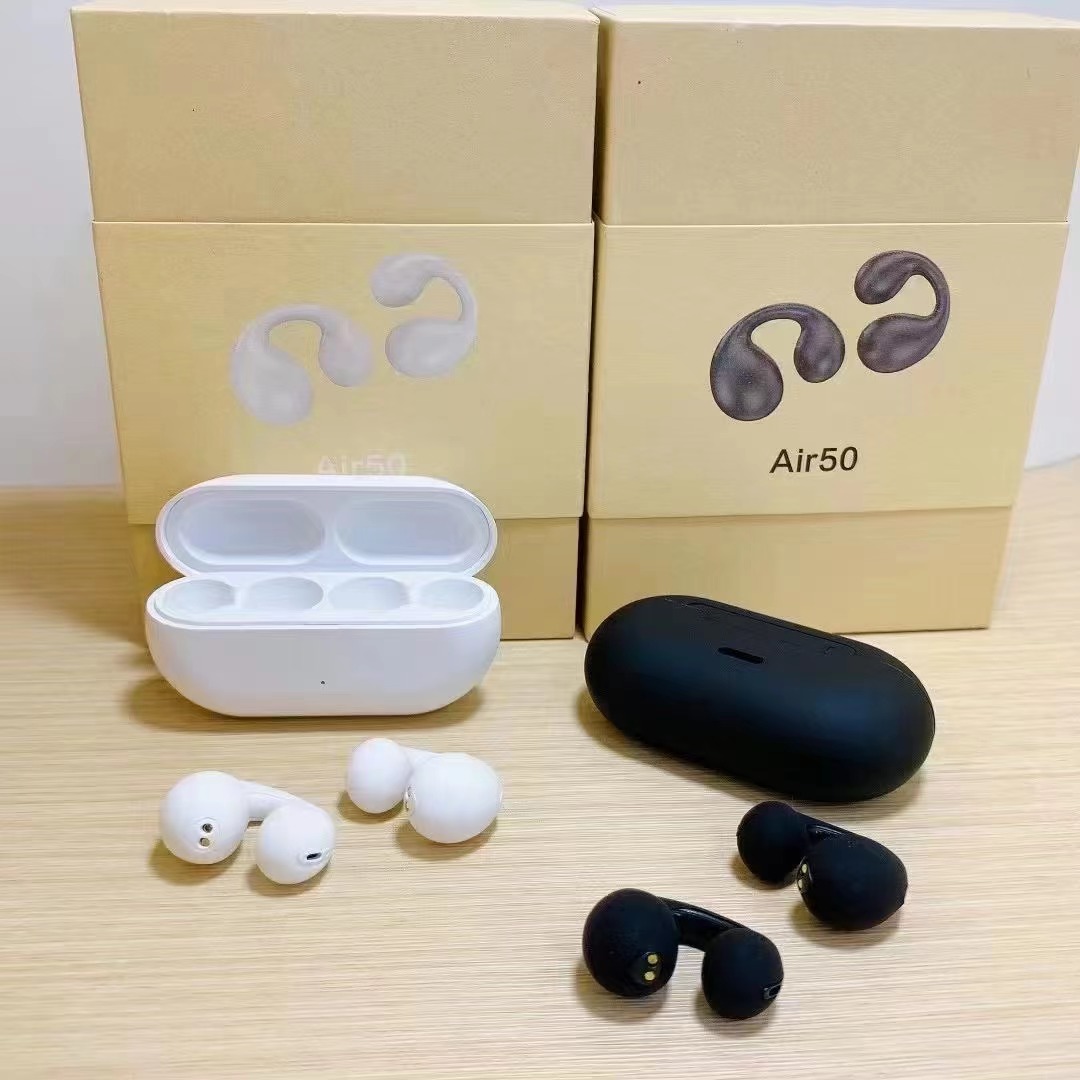 

Wireless Earbuds Ear Clip Bone Conduction Earphones Bluetooth Headphone Stereo Smart Ear Bone Clips Sport Air Conduction Headset Air50 Air51 1pcs, Mixed color