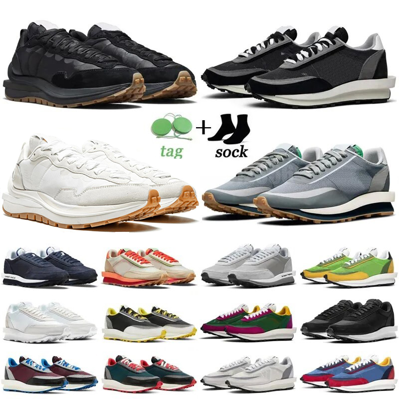 

waffle running shoes pegasus men women Black White Gum Sesame Nylon Varsity Blue Undercover Fragment Ldwaffle outdoor trainers sneakers