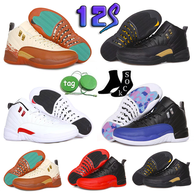 

Solo 12 Mens Basketball Shoes Jumpman 12s Hyper Royal Black Taxi Playoffs Utility Royalty Twist Dark Concord Reverse Flu Game Sneakers Trainers, 15