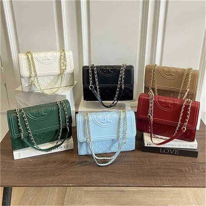 

22% OFF Handbag High quality 2023 new bag trend light luxury tide early solid color simple diagonal cross ling lattice embroidery line out, White10