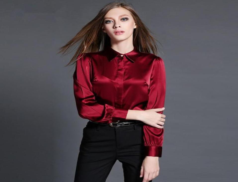 

Women039s Blouses Shirts Women Fashion 2022 Spring 97 Silk Blouse Women39s Long Sleeve Womens Tops Plus Size 4XL Blusas 16241856, Royal blue