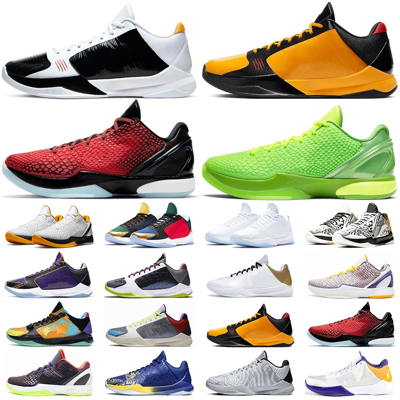 

Protro Grinch Mamba 6 Basketball Shoes Men Mambacita Bruce Lee Big Stage Chaos 5 kobed Rings Metallic Gold Mens kobes Trainers Sports Outdoor Sneakers 39-46, 12