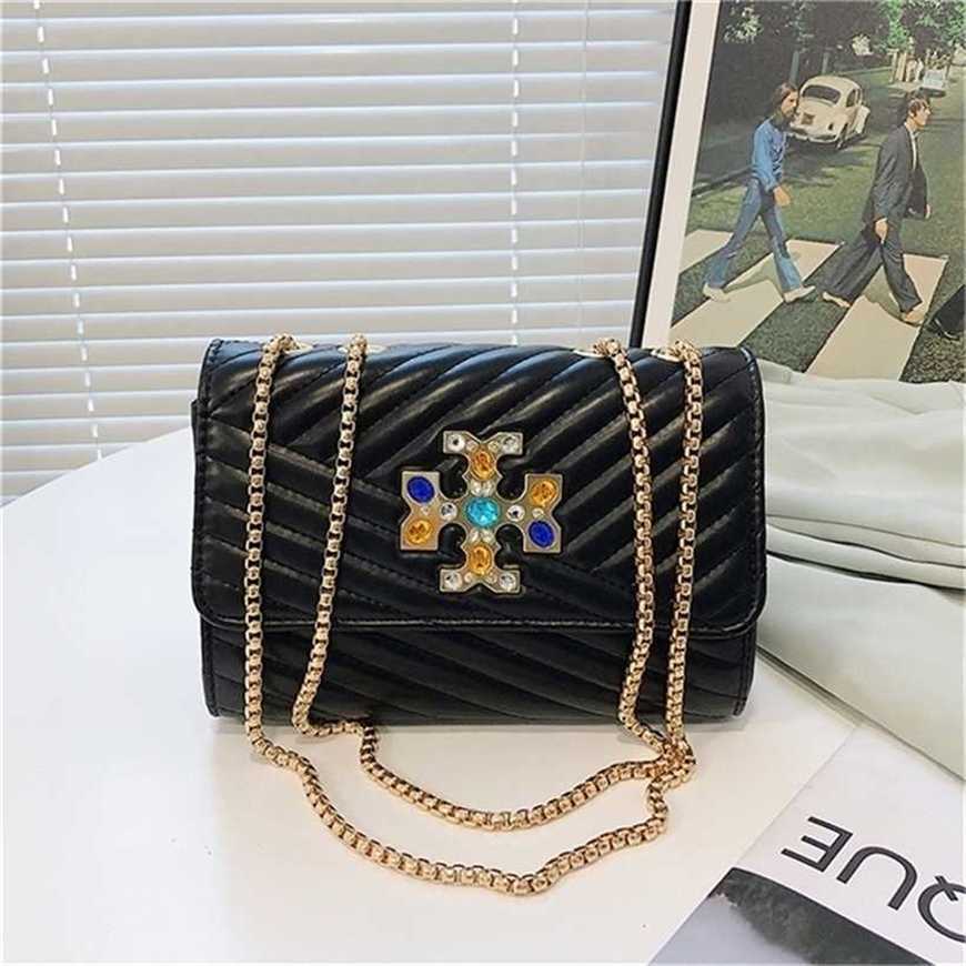 

26% OFF Handbag High quality 2023 new bag Lingge Fashionable Style Armpit Square Female crossbody, Black4