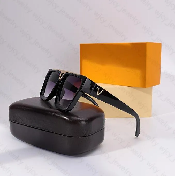 

Summer Sunglass Mens Woman Designer Sun Glasses Fashion Beach Glasses Full Frame Letter Rectangle Design Sunglasses 8 Colors Optional