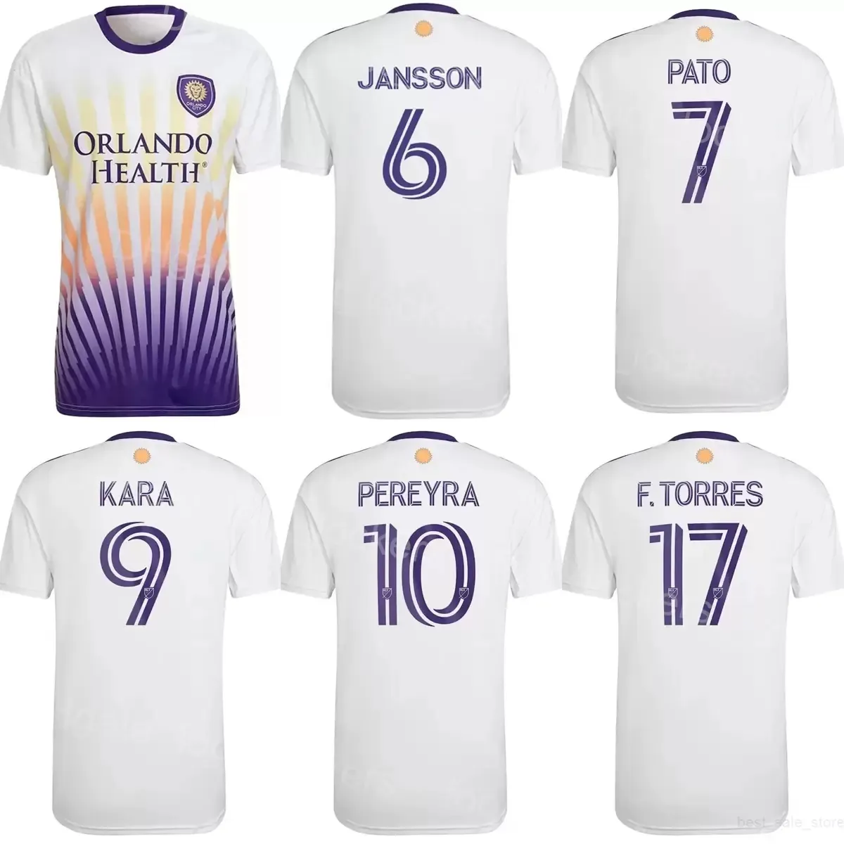 

Orlando City SC 22 23 Soccer Jersey 22 Gaston Gonzalez 51 Moises Tablante 1 Pedro Gallese 31 Mason Stajduhar 50 Javier Otero 99 Adam Grinwis, Colour