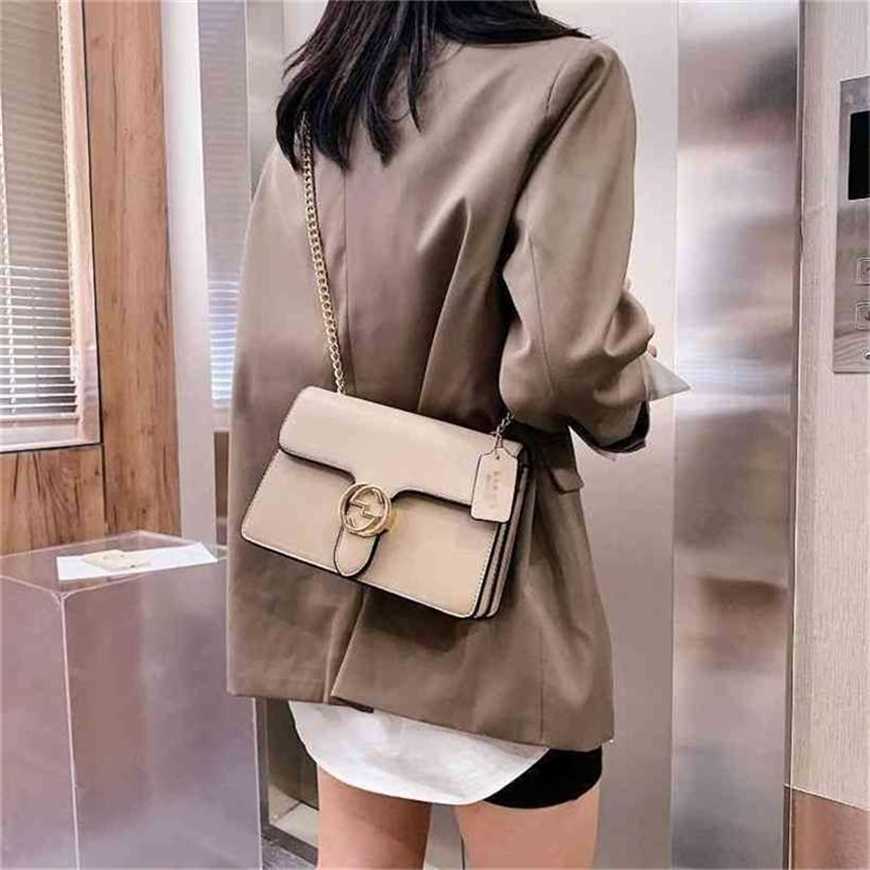 

26% OFF Handbag High quality 2023 new bag trend spring litchi pattern small square texture chain Han, White9