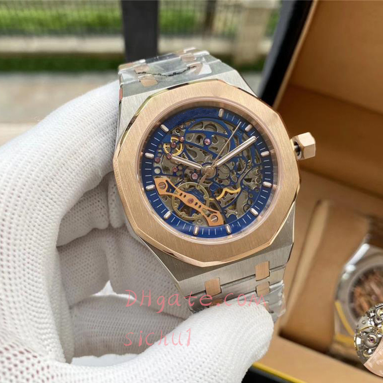 

Men's automatic mechanical watch 42mm 904L stainless steel designer hollow-out classic fashion sapphire glass luminous waterproof montre de lux watches, Tool