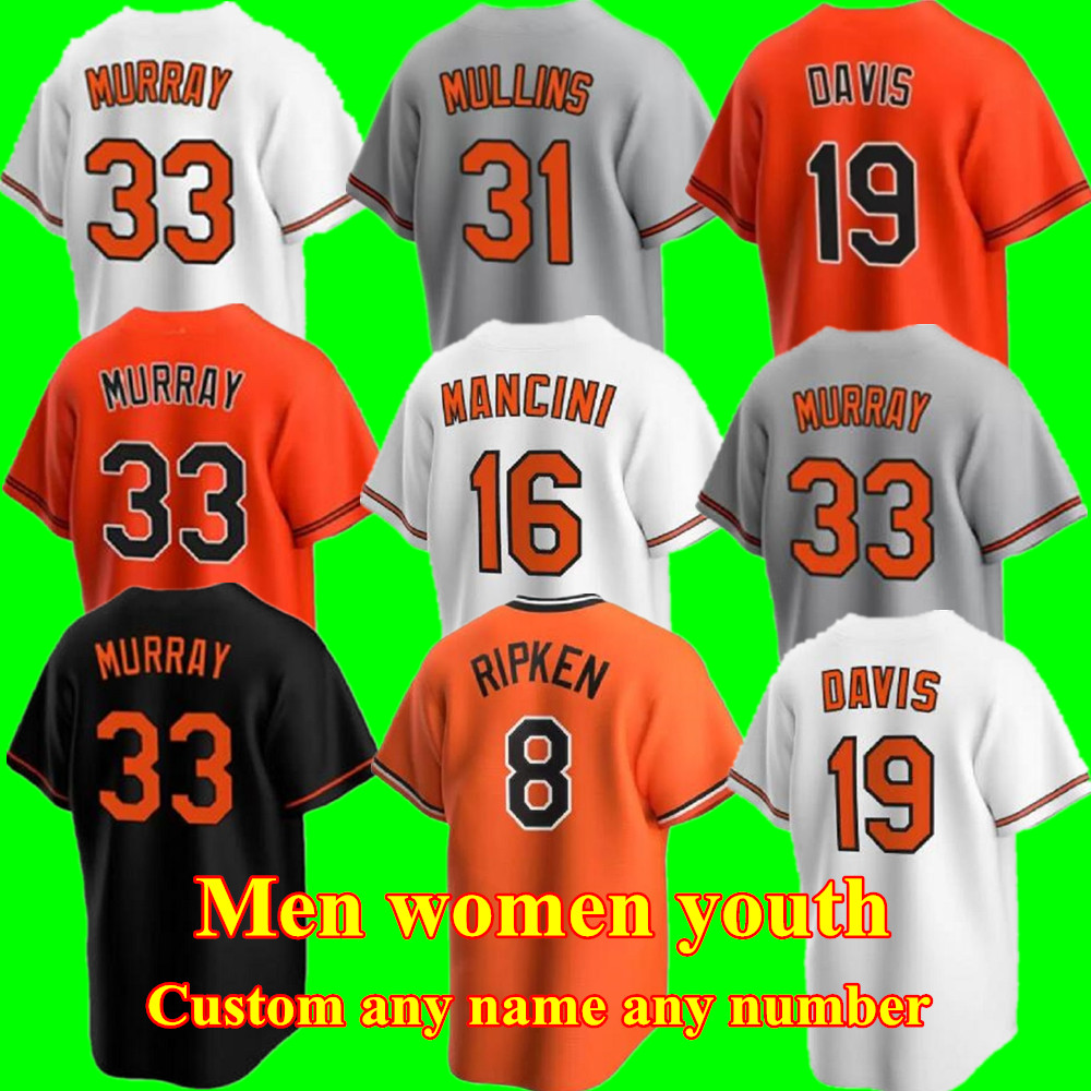 

2023 S-4XL Custom Adley Rutschman Jersey Ryan Mountcastle Cedric Mullins Anthony Santander Gunnar Henderson Cal Ripken Baltimore Jorge Lopez Austin Hays, As pic