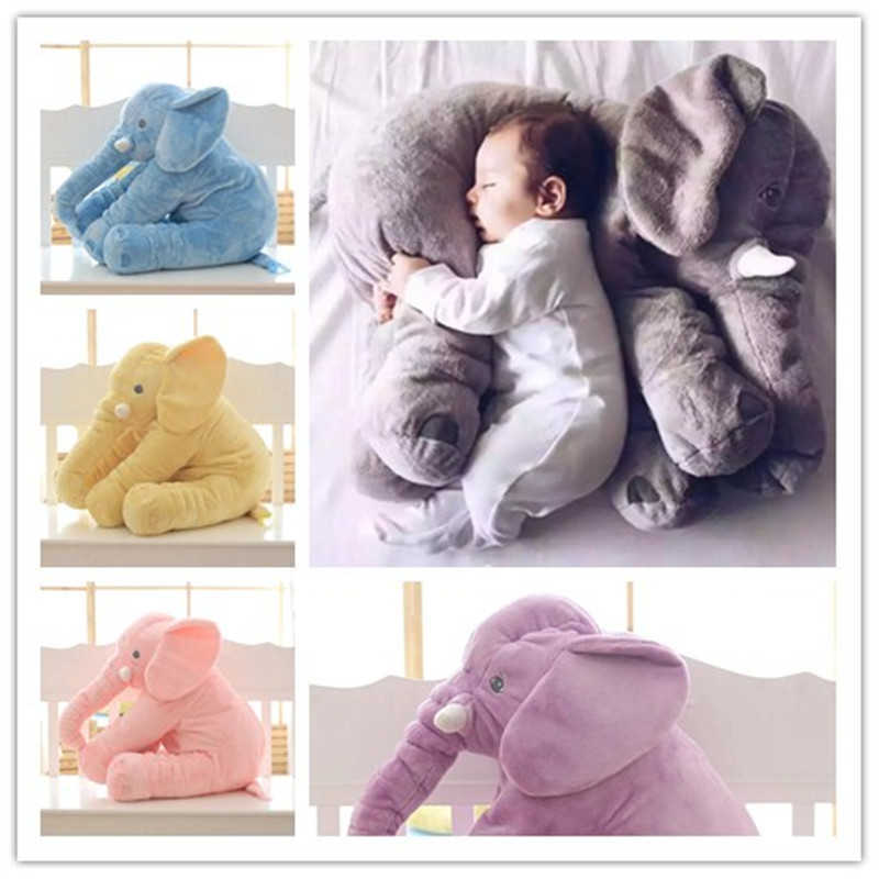 Stuffed Plush Animals Big Size 60cm Infant Soft Appease Elephant Playmate Calm Doll Baby Toys-image-840508662